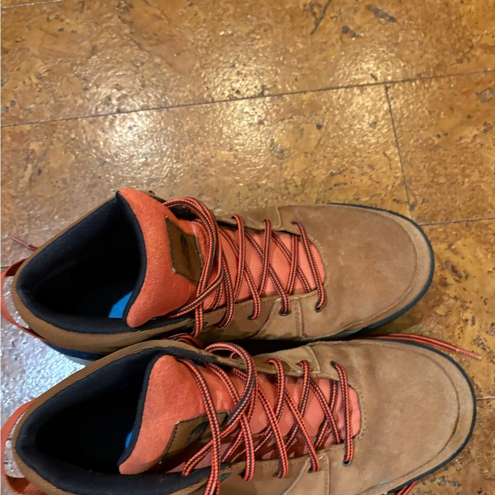 The North Face Brown and Orange Men's Boots